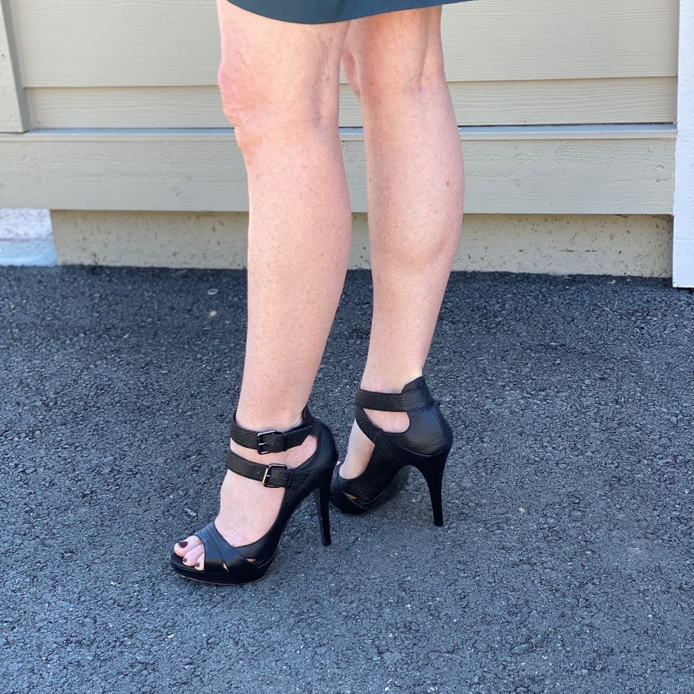Charles David Double Strap Platform Stiletto’s - Picture 10 of 14